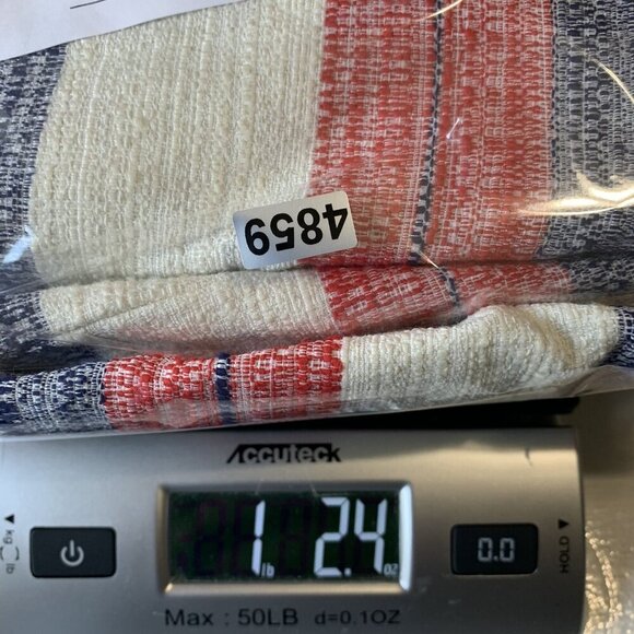 Tahari Women Tweed Stripe Long Blazer Size 6P Prtiotic Old Money Mid Length - Picture 10 of 10